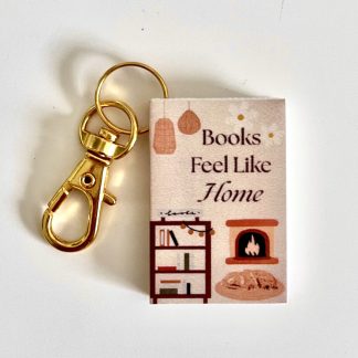 Mini Book Keychain - Books Feel Like Home