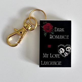 Mini Book Keychain - Dark Romance is My Love Language