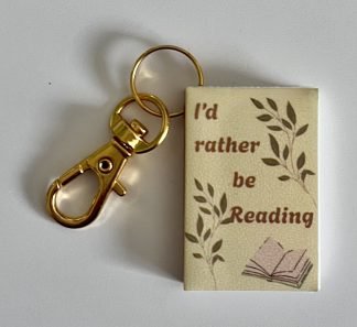 Mini Book Keychain - I'd Rather Be Reading