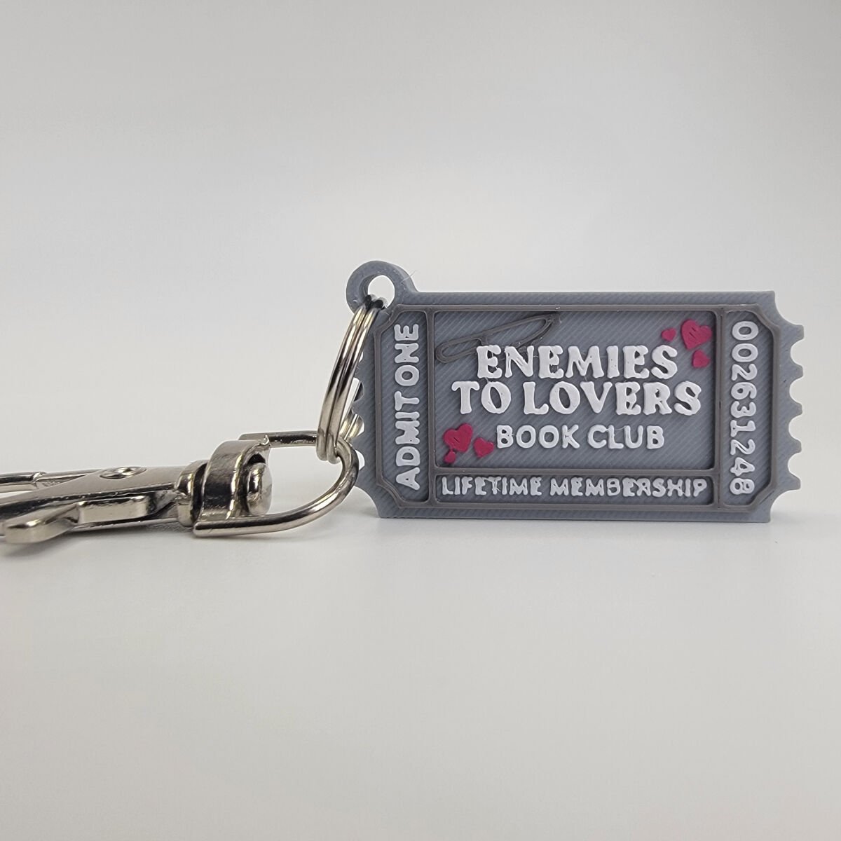Keychain - Enemies to Lovers Book Club Ticket - Image 5